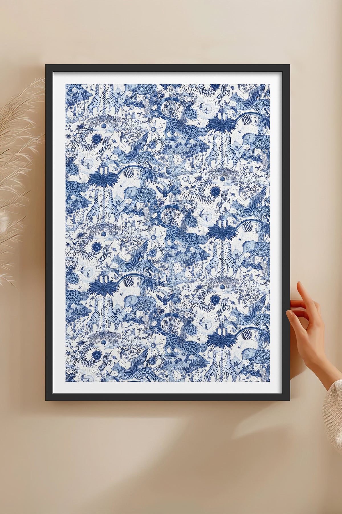 HOMEPACK Ahşap Çerçeveli Tablo Çerçeveli Poster Sanatsal Modern Duvar Dekoru TK-1053