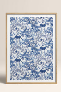 HOMEPACK Ahşap Çerçeveli Tablo Çerçeveli Poster Sanatsal Modern Duvar Dekoru TK-1053