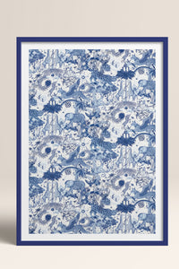 HOMEPACK Ahşap Çerçeveli Tablo Çerçeveli Poster Sanatsal Modern Duvar Dekoru TK-1053