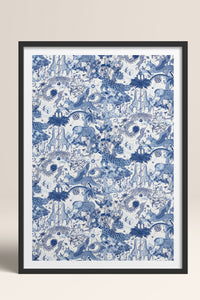 HOMEPACK Ahşap Çerçeveli Tablo Çerçeveli Poster Sanatsal Modern Duvar Dekoru TK-1053