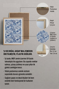 HOMEPACK Ahşap Çerçeveli Tablo Çerçeveli Poster Sanatsal Modern Duvar Dekoru TK-1053