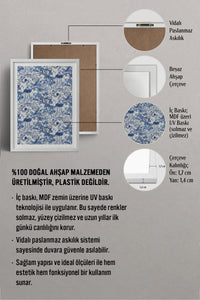 HOMEPACK Ahşap Çerçeveli Tablo Çerçeveli Poster Sanatsal Modern Duvar Dekoru TK-1053
