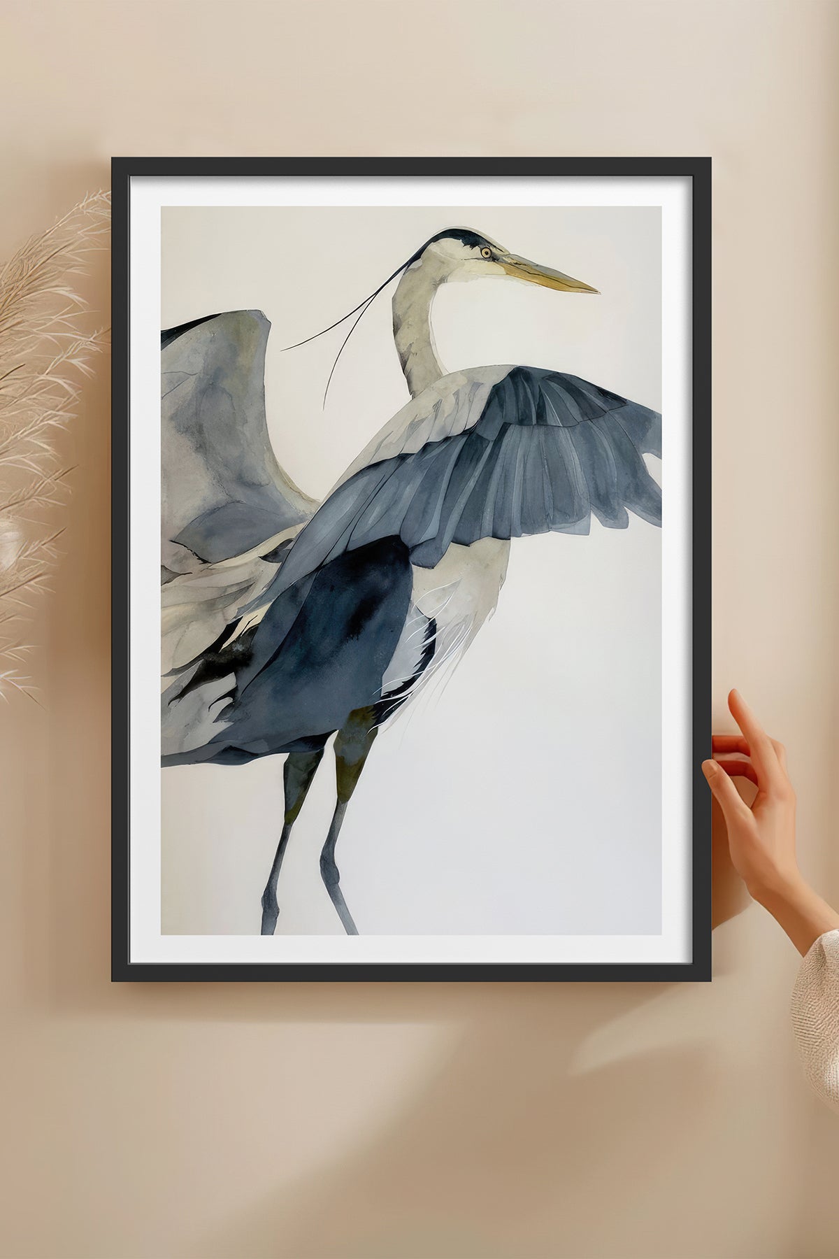 HOMEPACK Ahşap Çerçeveli Tablo Çerçeveli Poster Sanatsal Modern Duvar Dekoru TK-1056