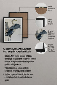 HOMEPACK Ahşap Çerçeveli Tablo Çerçeveli Poster Sanatsal Modern Duvar Dekoru TK-1056
