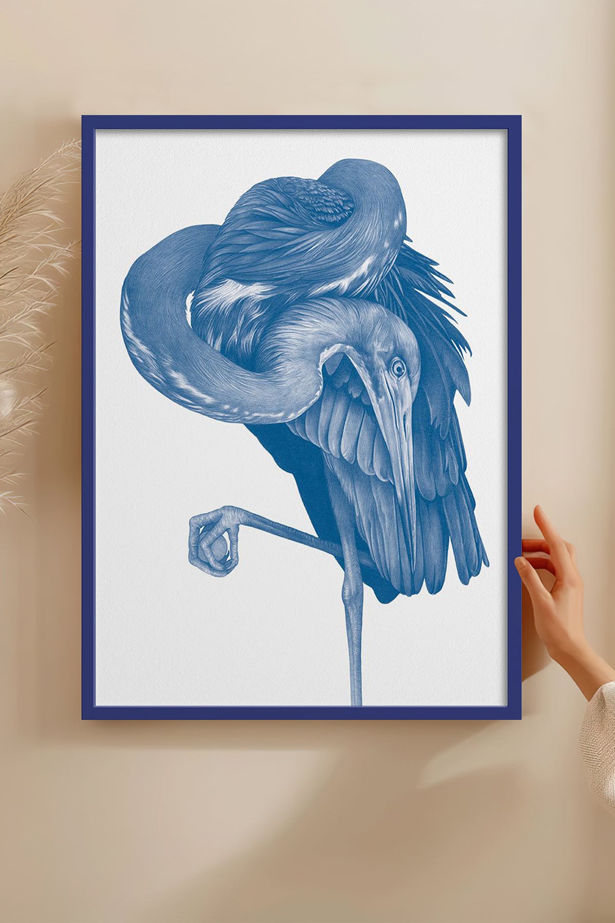 HOMEPACK Ahşap Çerçeveli Tablo Çerçeveli Poster Sanatsal Modern Duvar Dekoru TK-1057