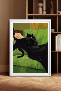 HOMEPACK Ahşap Çerçeveli Tablo Çerçeveli Poster Sanatsal Modern Duvar Dekoru TK-1058
