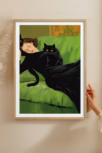 HOMEPACK Ahşap Çerçeveli Tablo Çerçeveli Poster Sanatsal Modern Duvar Dekoru TK-1058