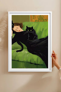HOMEPACK Ahşap Çerçeveli Tablo Çerçeveli Poster Sanatsal Modern Duvar Dekoru TK-1058