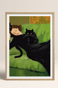 HOMEPACK Ahşap Çerçeveli Tablo Çerçeveli Poster Sanatsal Modern Duvar Dekoru TK-1058