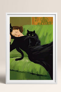 HOMEPACK Ahşap Çerçeveli Tablo Çerçeveli Poster Sanatsal Modern Duvar Dekoru TK-1058