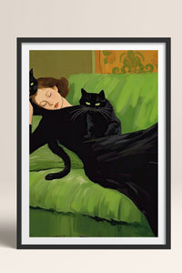 HOMEPACK Ahşap Çerçeveli Tablo Çerçeveli Poster Sanatsal Modern Duvar Dekoru TK-1058