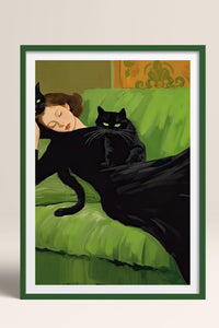 HOMEPACK Ahşap Çerçeveli Tablo Çerçeveli Poster Sanatsal Modern Duvar Dekoru TK-1058