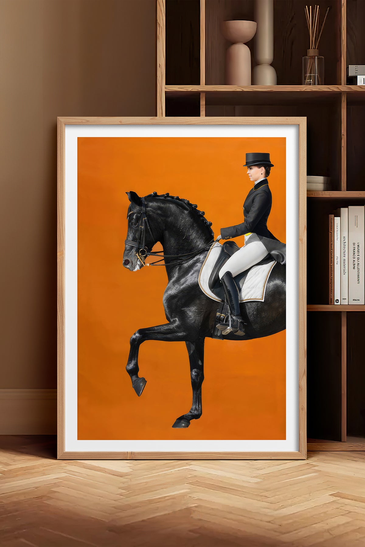 HOMEPACK Ahşap Çerçeveli Tablo Çerçeveli Poster Sanatsal Modern Duvar Dekoru TK-1061