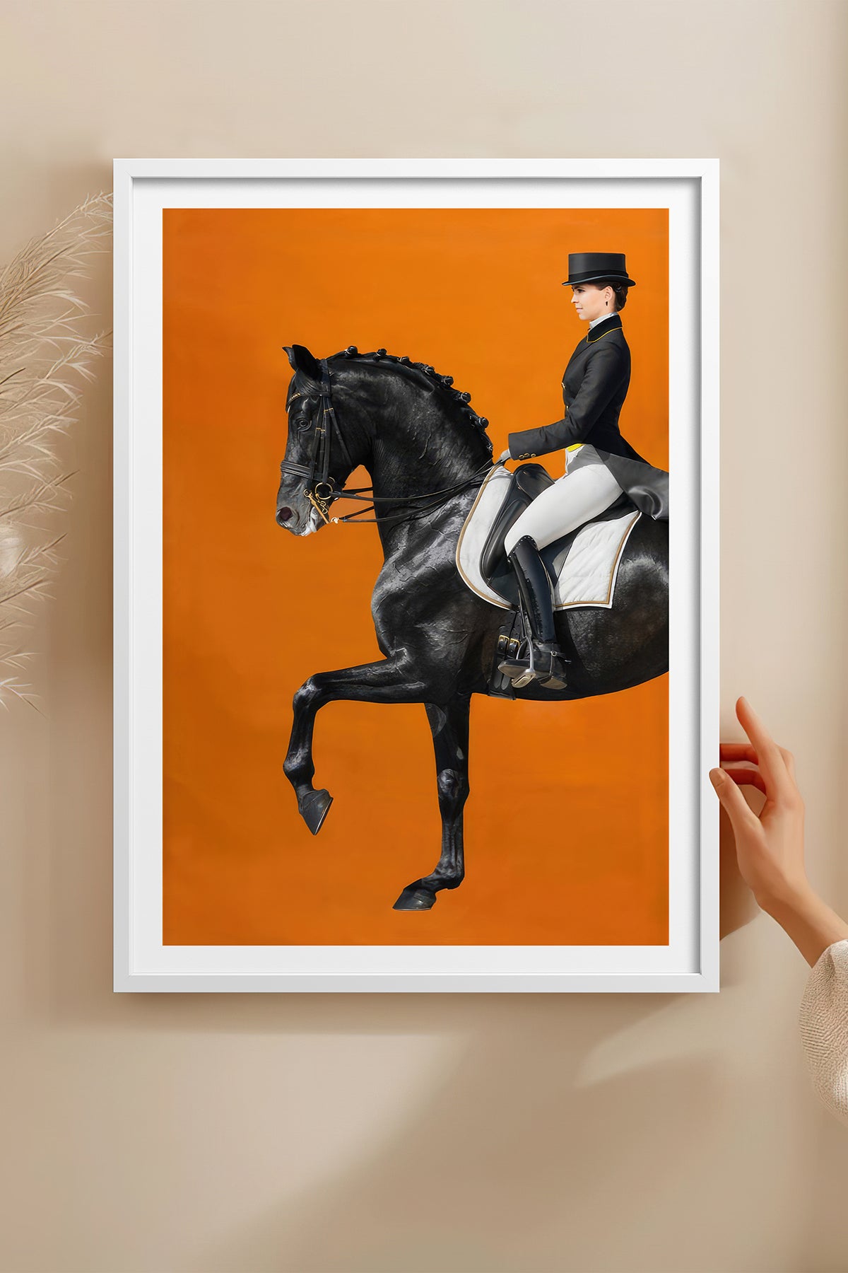 HOMEPACK Ahşap Çerçeveli Tablo Çerçeveli Poster Sanatsal Modern Duvar Dekoru TK-1061