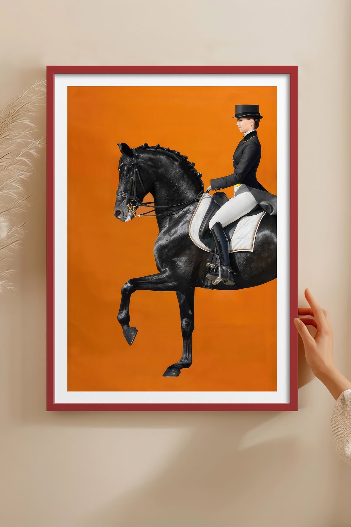 HOMEPACK Ahşap Çerçeveli Tablo Çerçeveli Poster Sanatsal Modern Duvar Dekoru TK-1061