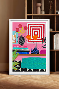 HOMEPACK Ahşap Çerçeveli Tablo Çerçeveli Poster Sanatsal Modern Duvar Dekoru TK-1062