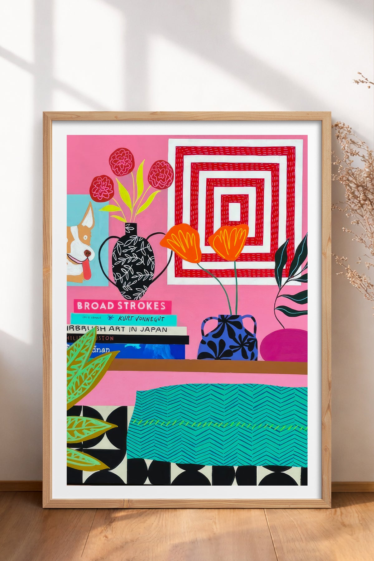 HOMEPACK Ahşap Çerçeveli Tablo Çerçeveli Poster Sanatsal Modern Duvar Dekoru TK-1062
