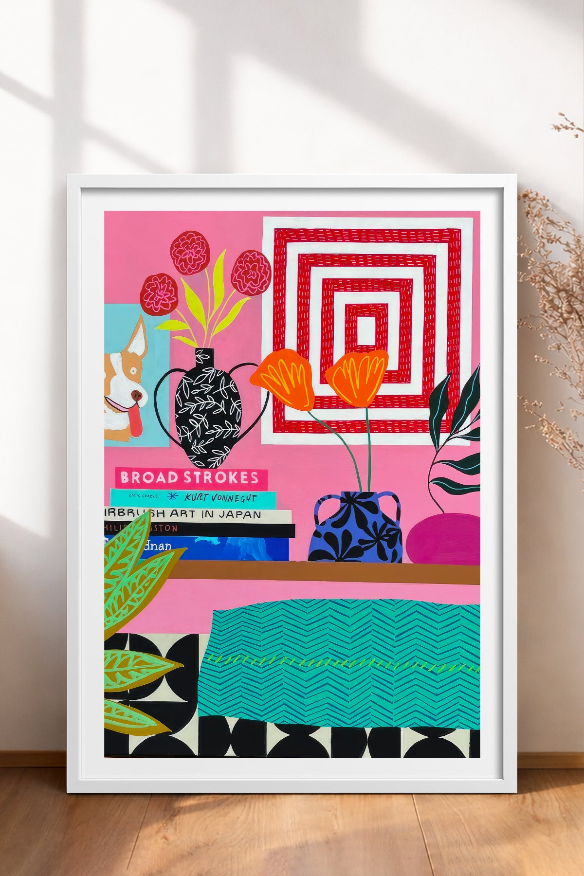 HOMEPACK Ahşap Çerçeveli Tablo Çerçeveli Poster Sanatsal Modern Duvar Dekoru TK-1062