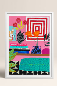 HOMEPACK Ahşap Çerçeveli Tablo Çerçeveli Poster Sanatsal Modern Duvar Dekoru TK-1062