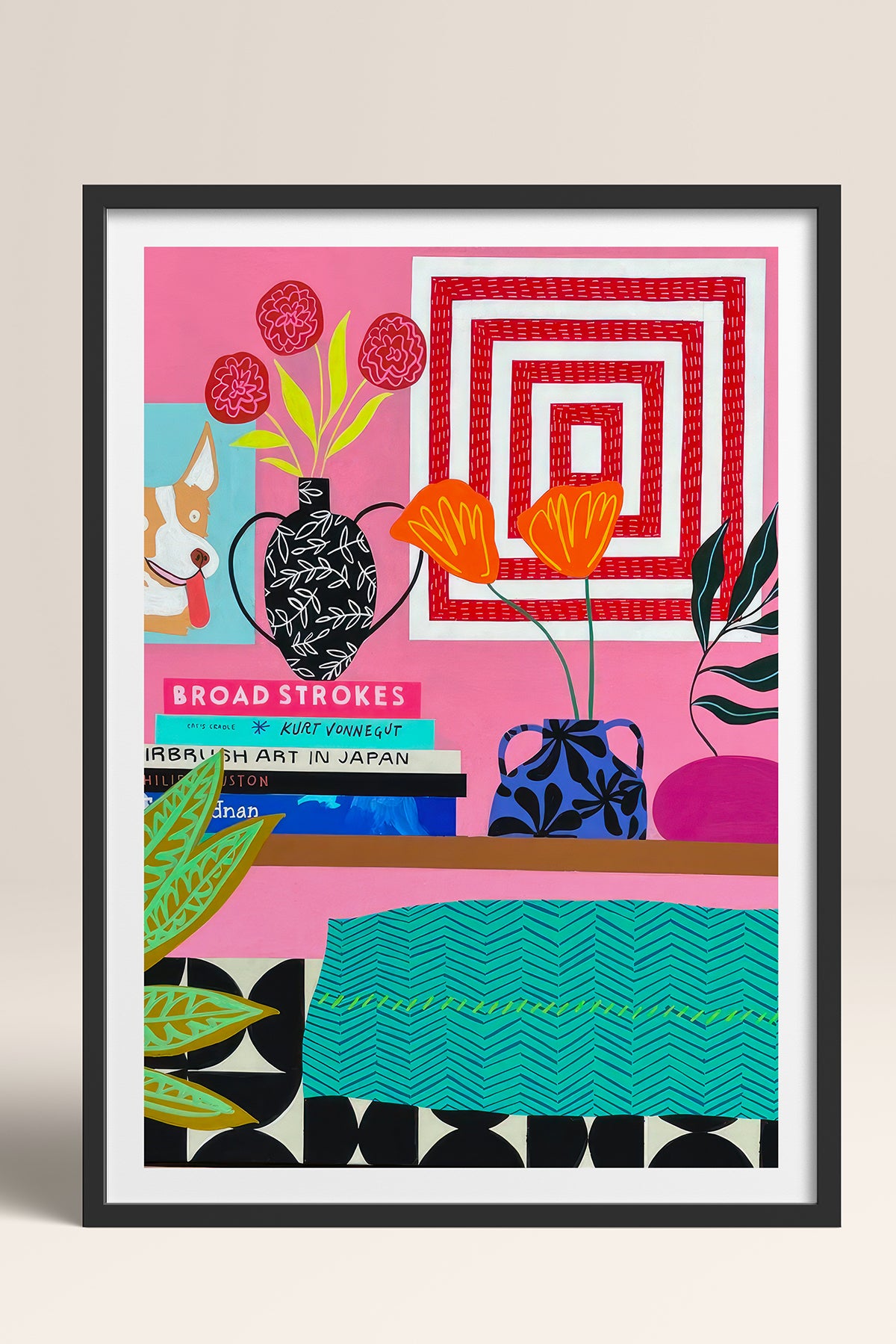 HOMEPACK Ahşap Çerçeveli Tablo Çerçeveli Poster Sanatsal Modern Duvar Dekoru TK-1062