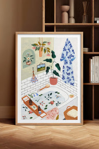 HOMEPACK Ahşap Çerçeveli Tablo Çerçeveli Poster Sanatsal Modern Duvar Dekoru TK-1063