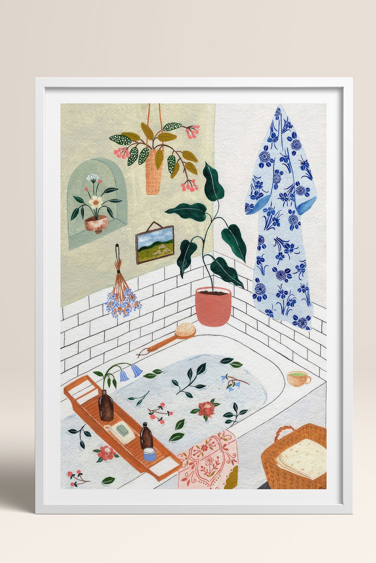 HOMEPACK Ahşap Çerçeveli Tablo Çerçeveli Poster Sanatsal Modern Duvar Dekoru TK-1063