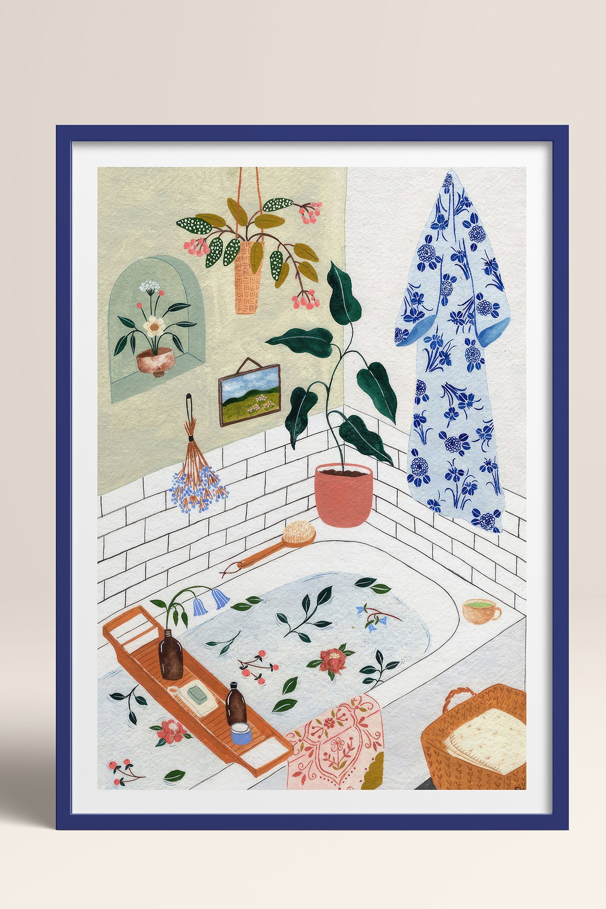 HOMEPACK Ahşap Çerçeveli Tablo Çerçeveli Poster Sanatsal Modern Duvar Dekoru TK-1063