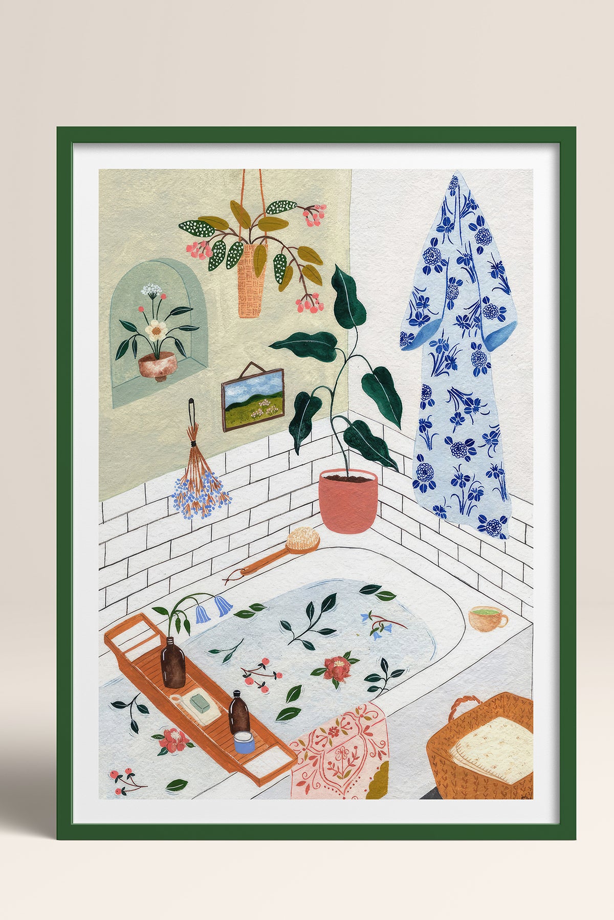 HOMEPACK Ahşap Çerçeveli Tablo Çerçeveli Poster Sanatsal Modern Duvar Dekoru TK-1063