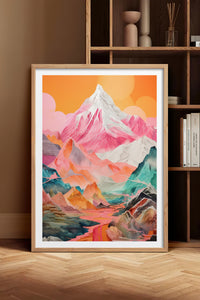 HOMEPACK Ahşap Çerçeveli Tablo Çerçeveli Poster Sanatsal Modern Duvar Dekoru TK-1065