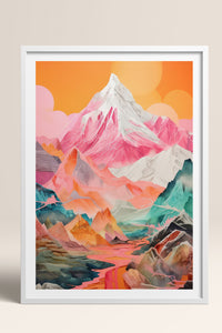 HOMEPACK Ahşap Çerçeveli Tablo Çerçeveli Poster Sanatsal Modern Duvar Dekoru TK-1065