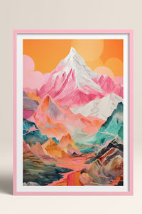 HOMEPACK Ahşap Çerçeveli Tablo Çerçeveli Poster Sanatsal Modern Duvar Dekoru TK-1065