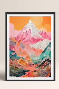 HOMEPACK Ahşap Çerçeveli Tablo Çerçeveli Poster Sanatsal Modern Duvar Dekoru TK-1065