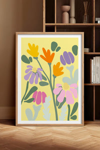 HOMEPACK Ahşap Çerçeveli Tablo Çerçeveli Poster Sanatsal Modern Duvar Dekoru TK-1067