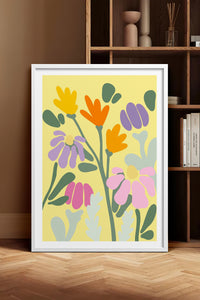 HOMEPACK Ahşap Çerçeveli Tablo Çerçeveli Poster Sanatsal Modern Duvar Dekoru TK-1067