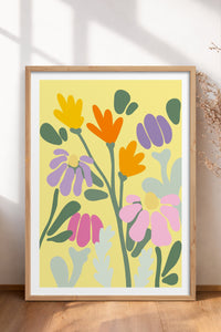 HOMEPACK Ahşap Çerçeveli Tablo Çerçeveli Poster Sanatsal Modern Duvar Dekoru TK-1067