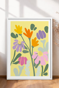 HOMEPACK Ahşap Çerçeveli Tablo Çerçeveli Poster Sanatsal Modern Duvar Dekoru TK-1067