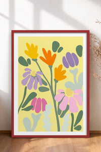 HOMEPACK Ahşap Çerçeveli Tablo Çerçeveli Poster Sanatsal Modern Duvar Dekoru TK-1067