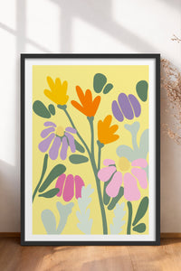 HOMEPACK Ahşap Çerçeveli Tablo Çerçeveli Poster Sanatsal Modern Duvar Dekoru TK-1067