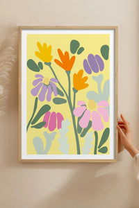 HOMEPACK Ahşap Çerçeveli Tablo Çerçeveli Poster Sanatsal Modern Duvar Dekoru TK-1067