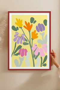 HOMEPACK Ahşap Çerçeveli Tablo Çerçeveli Poster Sanatsal Modern Duvar Dekoru TK-1067