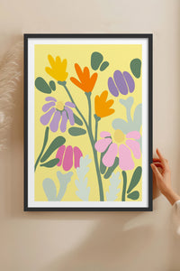 HOMEPACK Ahşap Çerçeveli Tablo Çerçeveli Poster Sanatsal Modern Duvar Dekoru TK-1067
