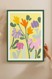 HOMEPACK Ahşap Çerçeveli Tablo Çerçeveli Poster Sanatsal Modern Duvar Dekoru TK-1067