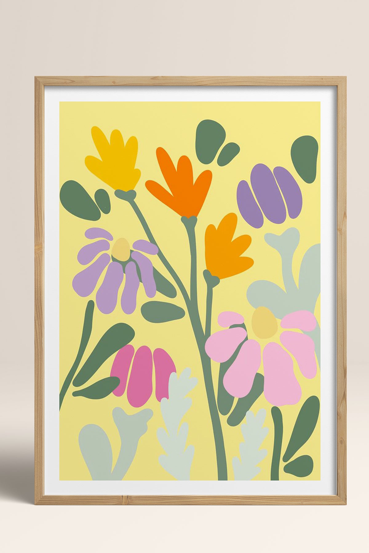 HOMEPACK Ahşap Çerçeveli Tablo Çerçeveli Poster Sanatsal Modern Duvar Dekoru TK-1067