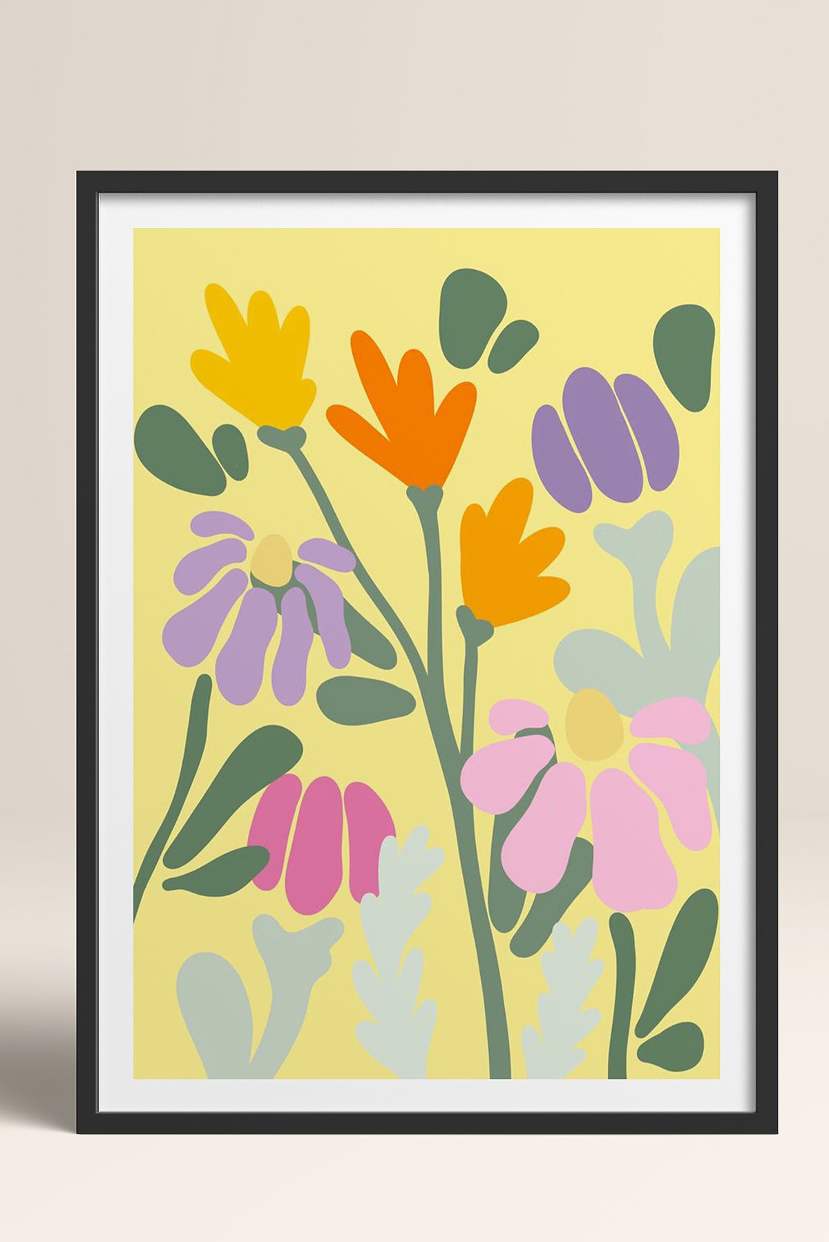 HOMEPACK Ahşap Çerçeveli Tablo Çerçeveli Poster Sanatsal Modern Duvar Dekoru TK-1067