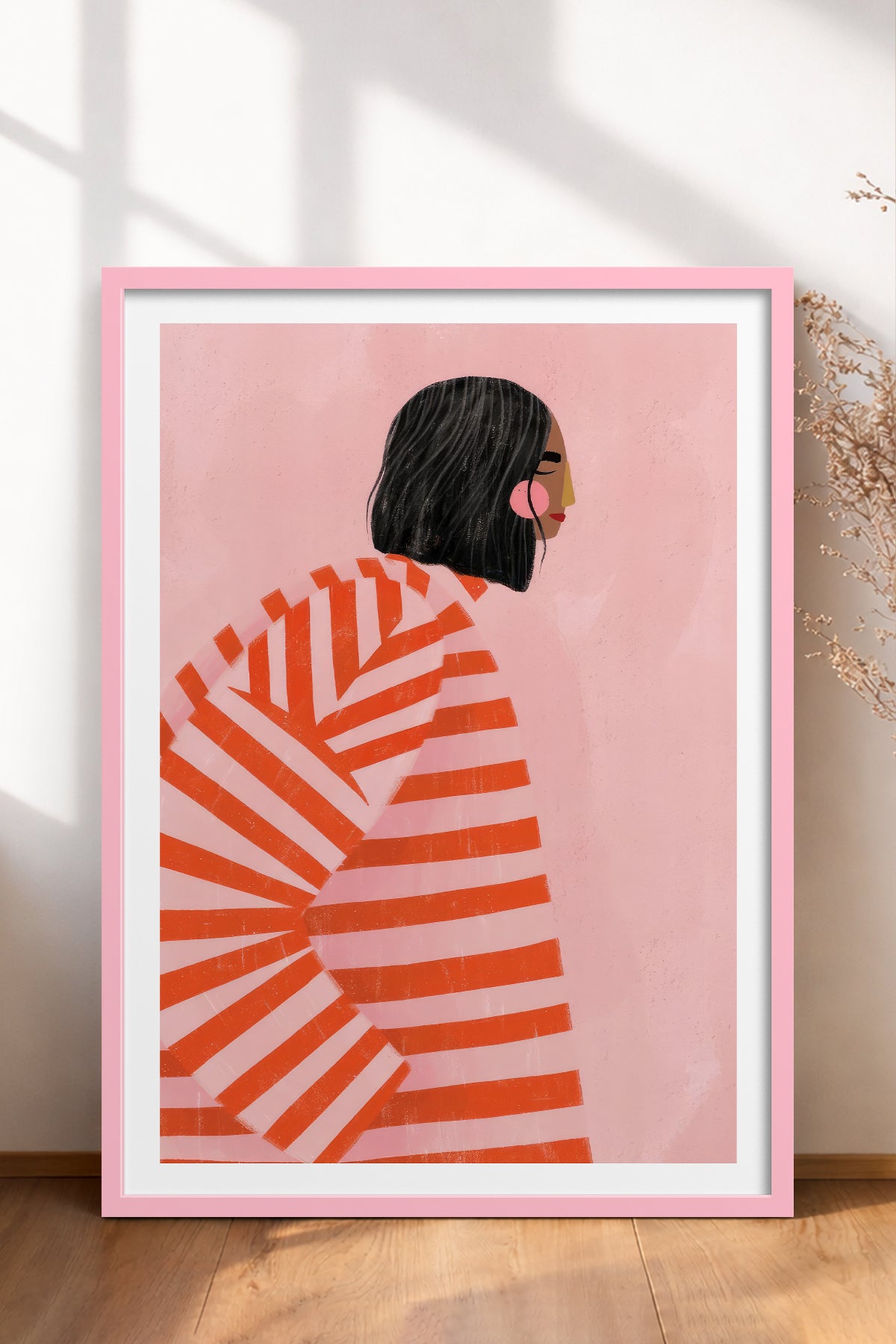 HOMEPACK Ahşap Çerçeveli Tablo Çerçeveli Poster Sanatsal Modern Duvar Dekoru TK-1068