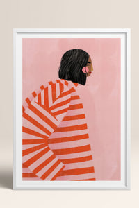 HOMEPACK Ahşap Çerçeveli Tablo Çerçeveli Poster Sanatsal Modern Duvar Dekoru TK-1068