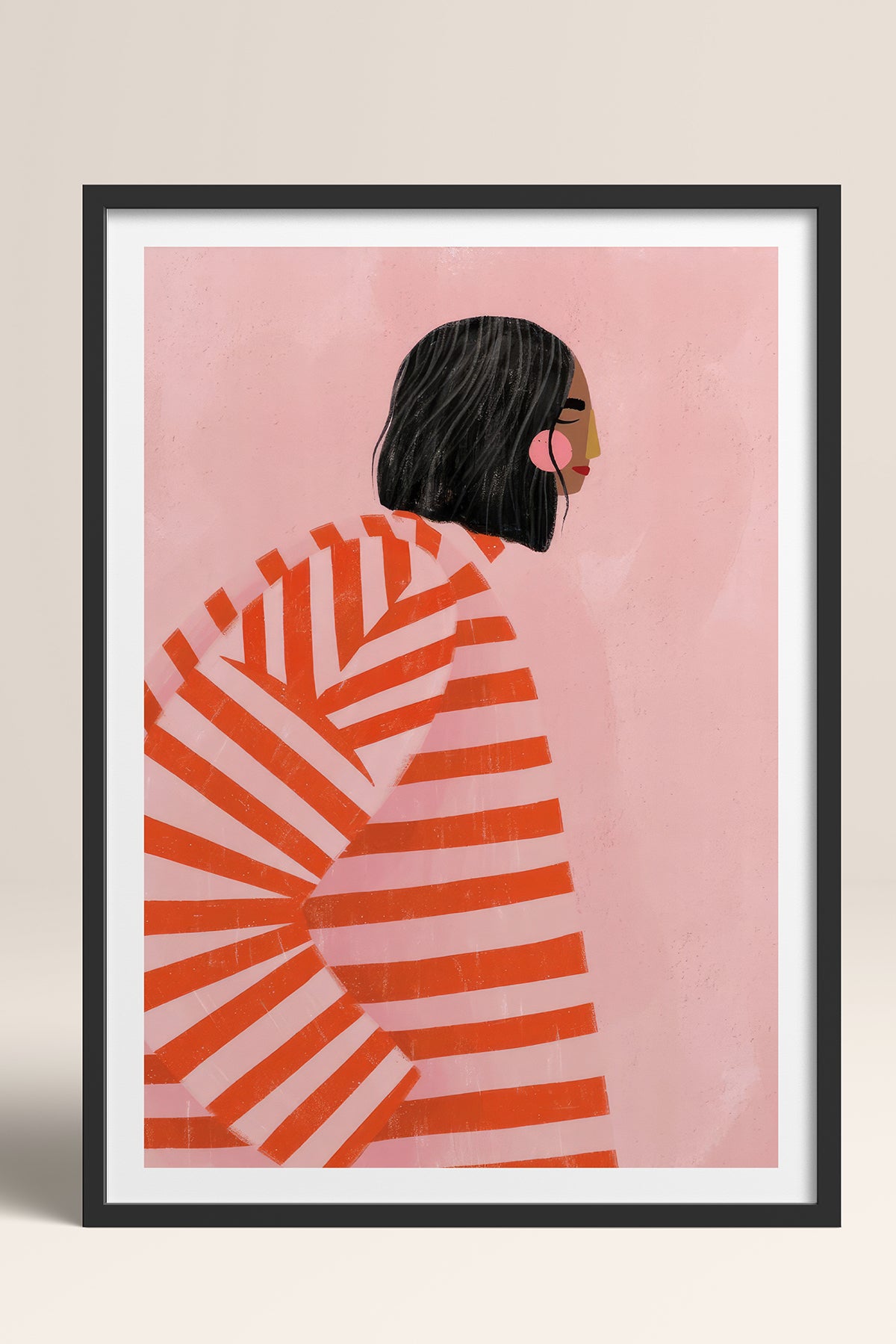 HOMEPACK Ahşap Çerçeveli Tablo Çerçeveli Poster Sanatsal Modern Duvar Dekoru TK-1068