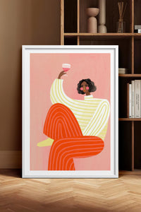 HOMEPACK Ahşap Çerçeveli Tablo Çerçeveli Poster Sanatsal Modern Duvar Dekoru TK-1069