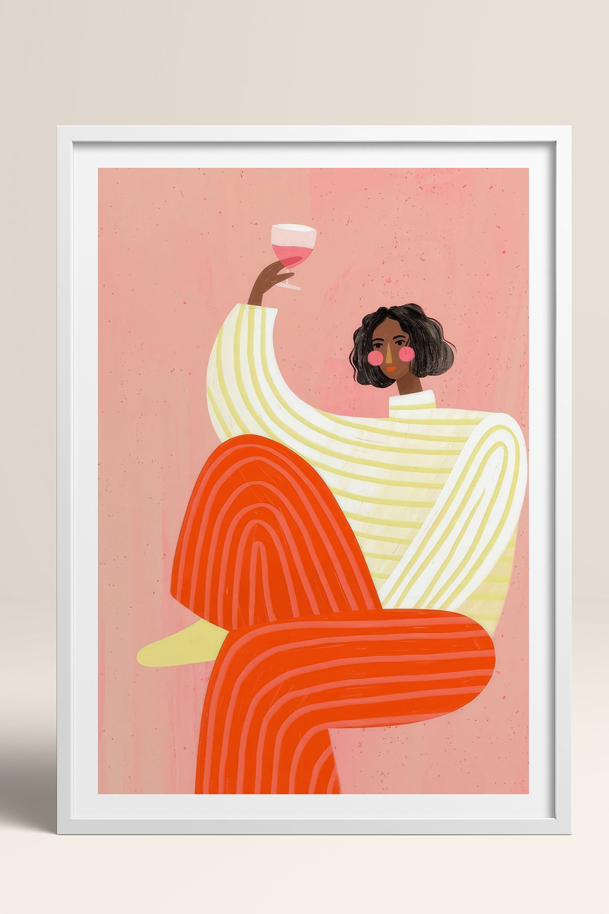 HOMEPACK Ahşap Çerçeveli Tablo Çerçeveli Poster Sanatsal Modern Duvar Dekoru TK-1069