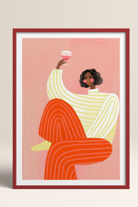 HOMEPACK Ahşap Çerçeveli Tablo Çerçeveli Poster Sanatsal Modern Duvar Dekoru TK-1069